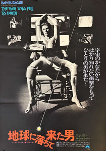 "The Man Who Fell to Earth", Original Release Japanese Movie Poster 1976, B2 Size (51cm x 73cm) L182