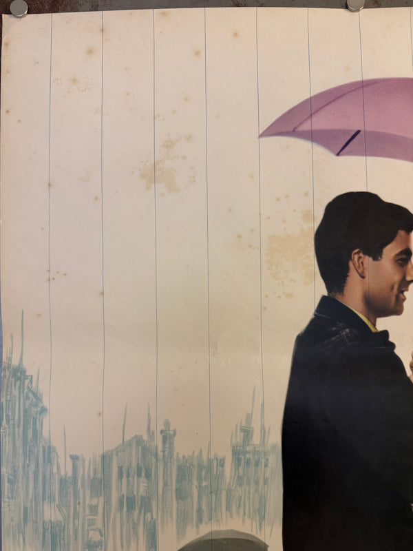 "The Umbrellas of Cherbourg" (シェルブールの雨傘), Original Japanese First-Release Movie Poster 1964, B2 Size (51 × 73 cm) O464