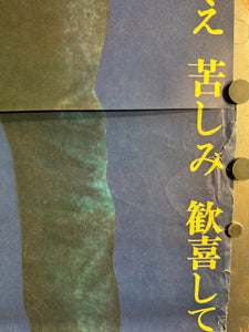 "Rebel Without a Cause", Original Re-Release Japanese Movie Poster 1966, Very Rare, STB Size (51 x 145cm) L195