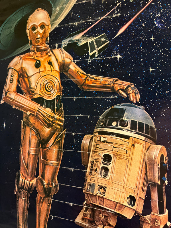“Star Wars / C-3PO & R2-D2”, Original 1977 Japanese Commercial Poster, Large Format (62 x 86 cm) K265