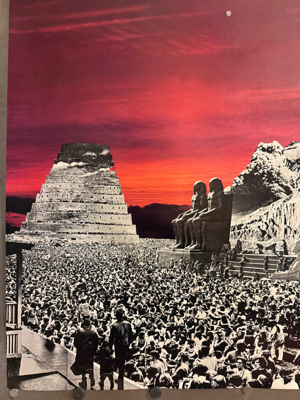 “TADANORI YOKOO – THE BEATLES / STAR-CLUB 1977”, Japanese Contemporary Art Poster, Original Offset 1977, Ultra Rare, B1 Size (c. 72.8 × 102.7 cm) KA6