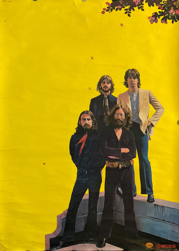“The Beatles” — Tadanori Yokoo (横尾忠則), Original Japanese Advertising Poster 1983 (Asahi Mutual Life “Love Campaign”), B2 Size (51 × 73 cm), O479
