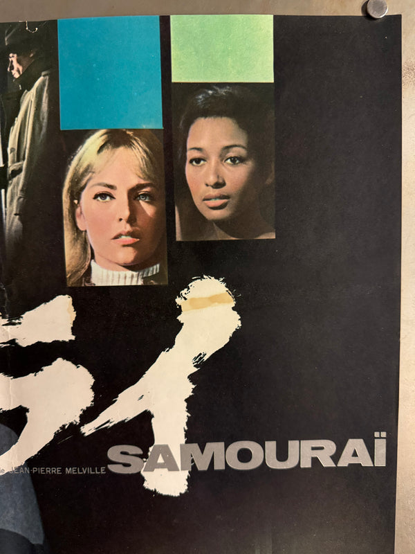 “Le Samouraï” (サムライ), Ultra-Rare Original Japanese First-Release Movie Poster 1968 (film 1967), B2 Size (51 × 73 cm) P34