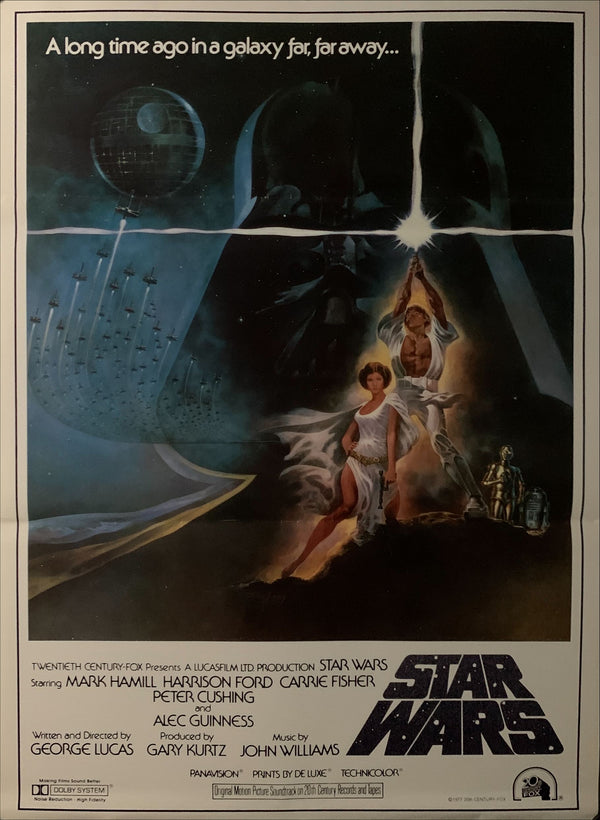 "Star Wars: A New Hope", Original Re-Release Japanese Movie Soundtrack Poster 1982, B2 (51 x 73cm) E127