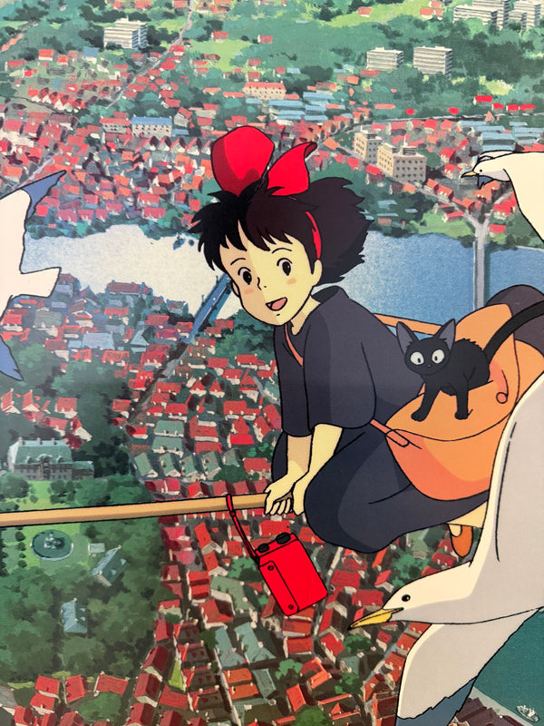 “KIKI’S DELIVERY SERVICE / 魔女の宅急便” (1989) – ORIGINAL JAPANESE B1 THEATRICAL POSTER – HAYAO MIYAZAKI / STUDIO GHIBLI