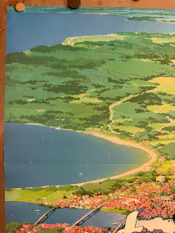 "Kiki's Delivery Service" (魔女の宅急便), Original Japanese First-Release Movie Poster 1989, B2 Size (51 × 73 cm) P86