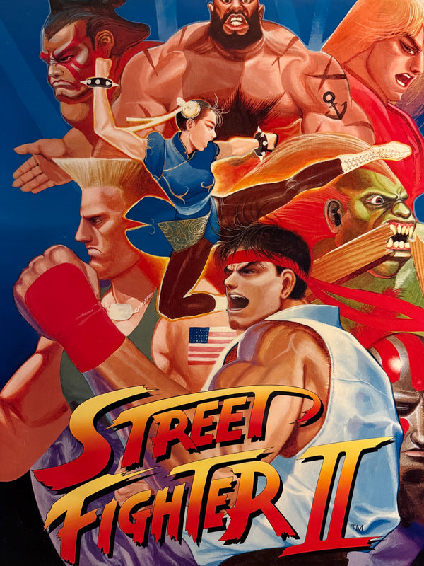 "Street Fighter II: The World Warrior", Original Release Japanese CAPCOM Promotional Poster 1991, Extremely Rare, B1 Size (c.71 × 103 cm)