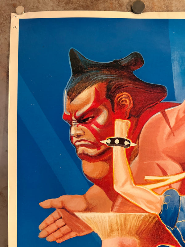 "Street Fighter II: The World Warrior", Original Release Japanese CAPCOM Promotional Poster 1991, Extremely Rare, B1 Size (c.71 × 103 cm)
