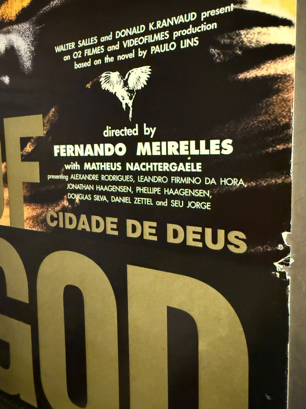 “City of God” (シティ・オブ・ゴッド), Original Japanese Release Movie Poster 2003, B2 Size (51 × 73 cm) ZA419