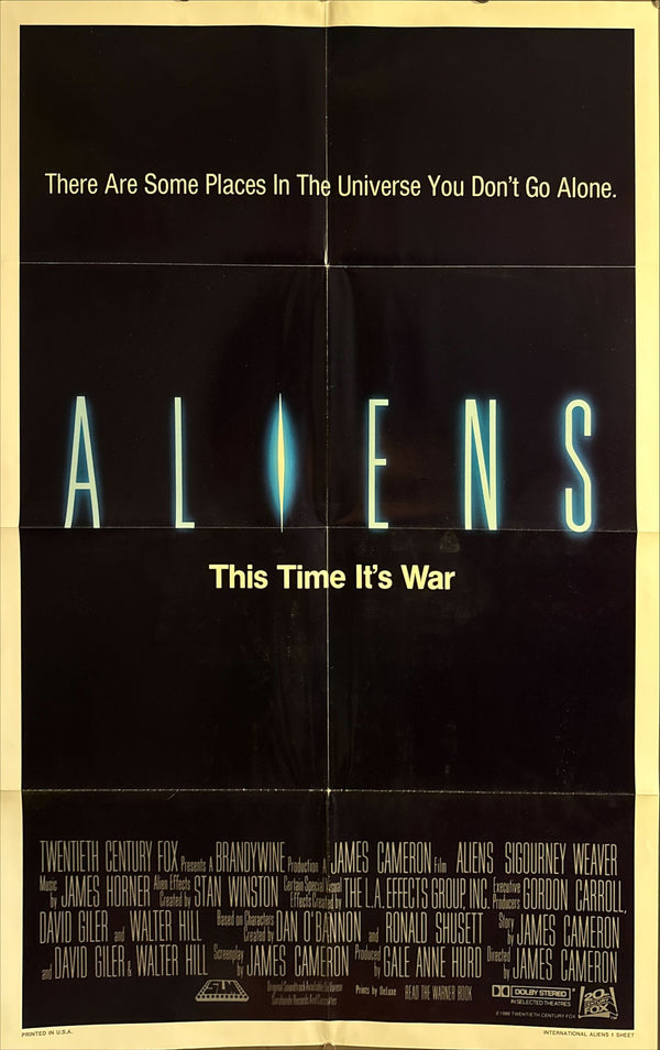 “Aliens” (エイリアン2), Original International One‑Sheet Teaser Movie Poster 1986, 1 Sheet Size (Approx. 69 × 104 cm)
