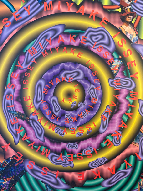 "TADANORI YOKOO – Issey Miyake", Japanese Contemporary Art / Fashion Poster, Original Offset 1995, Ultra Rare, B1 Size (c.73 × 103 cm)