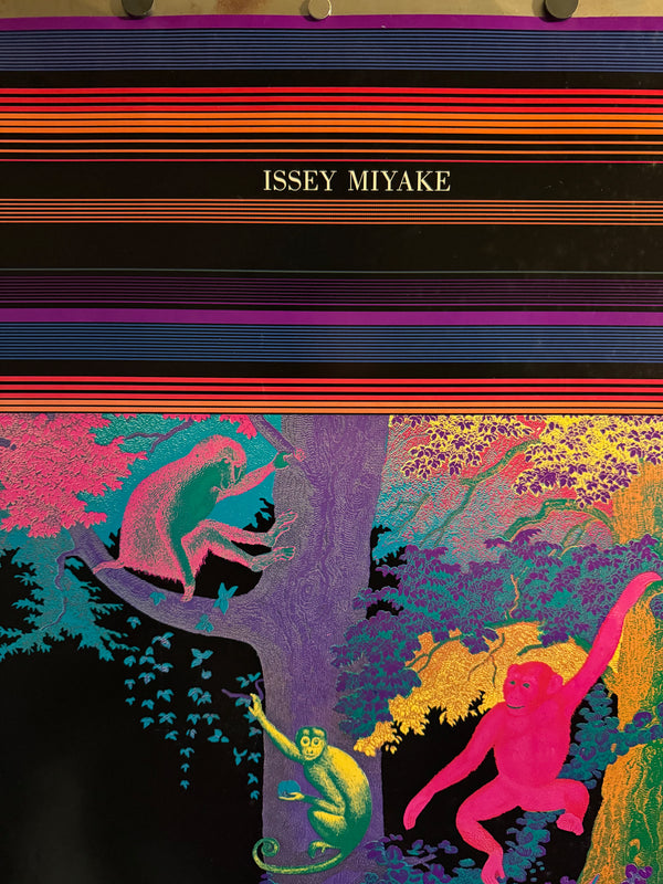 “TADANORI YOKOO – Issey Miyake”, Japanese Contemporary Art / Fashion Poster, Original Offset 1976, Ultra Rare, B1 Size (c.73 × 103 cm)