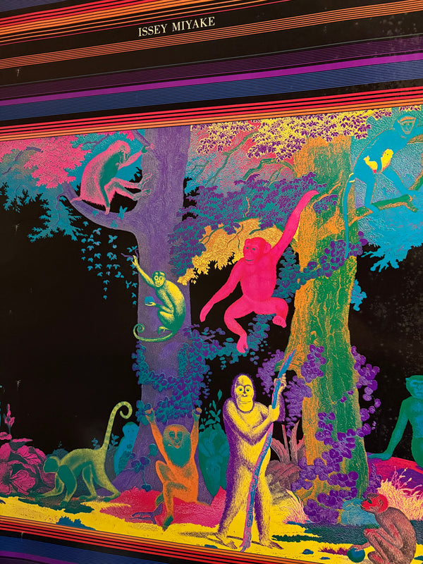 “TADANORI YOKOO – Issey Miyake”, Japanese Contemporary Art / Fashion Poster, Original Offset 1976, Ultra Rare, B1 Size (c.73 × 103 cm)