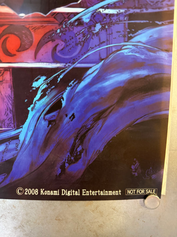 "Castlevania: Order of Ecclesia", Original Release Japanese KONAMI promotional poster 2008, (51 cm x 73 cm) L254
