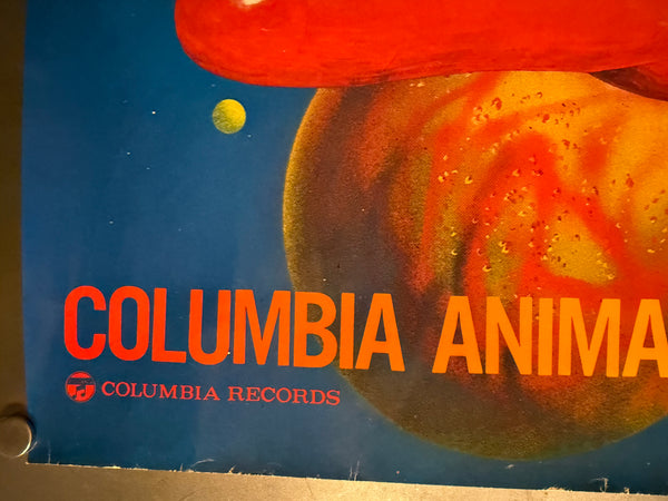 "Columbia Animation Records", Original Japanese Promotional Poster 1970s, B3 Size (36 × 51 cm) N206