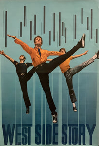 "West Side Story", Original Re-Release Japanese Movie Poster 1969, Very Rare, STB Size 20x57" (51x145cm) H191,2