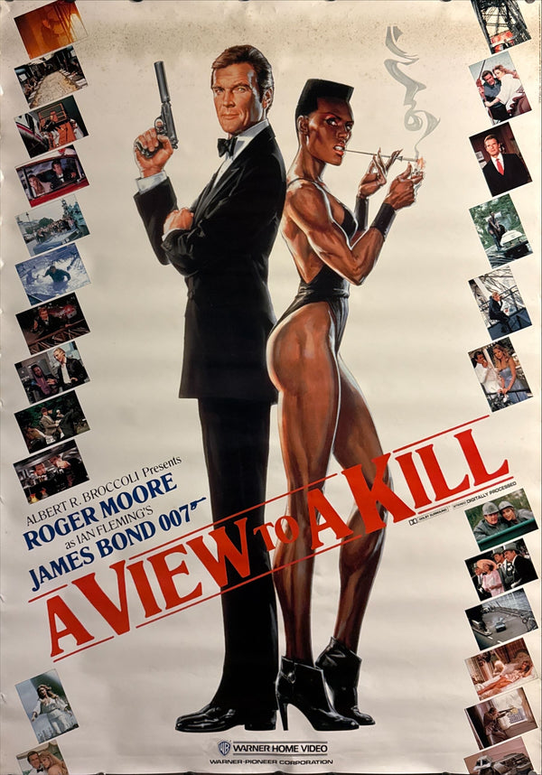 “A View to a Kill” (007／美しき獲物たち), Original Japanese B1 Warner Home Video Poster 1986, B1 Size (c. 72 × 103 cm)