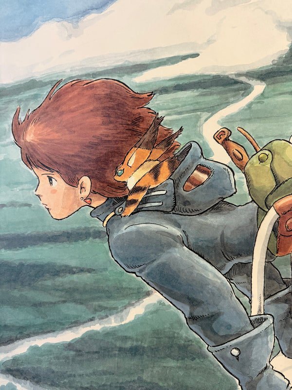 “Nausicaä of the Valley of the Wind (風の谷のナウシカ)”, Original Japanese Soundtrack Album Promotional Poster 1984, B2 Size (51 × 73 cm) O81 A