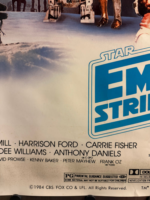 “Star Wars: The Empire Strikes Back” (スター・ウォーズ／帝国の逆襲), Original Japanese B1 Promotion Poster 1984, B1 Size (c. 72 × 103 cm)