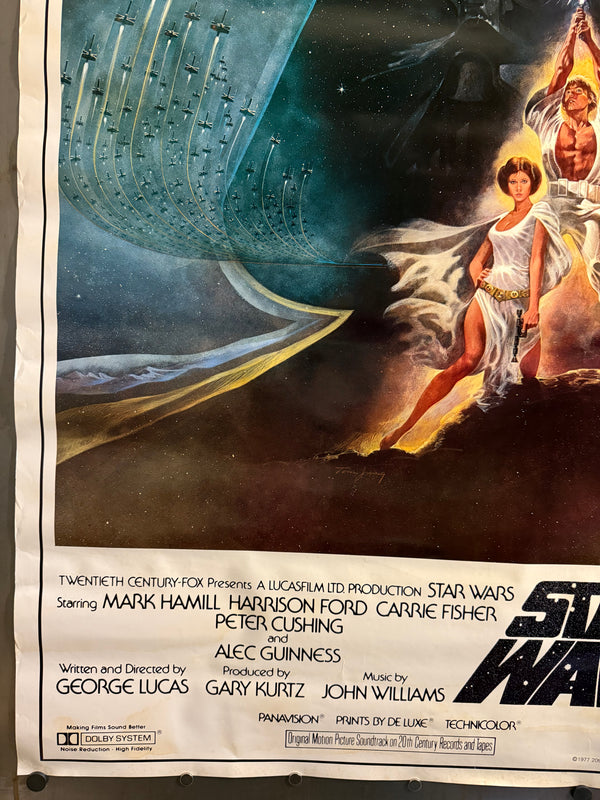"Star Wars: A New Hope" (スター・ウォーズ), Original Japanese Movie Soundtrack Poster 1982, B1 Size (c. 72 × 103 cm)