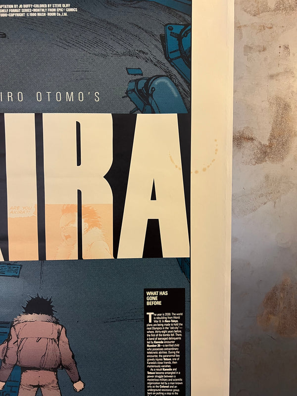 "Akira (アキラ)", Original Japanese Promo Poster 1990, Epic Comics × Kodansha / Marvel Release, B2 Size (51 × 73 cm) N160 A