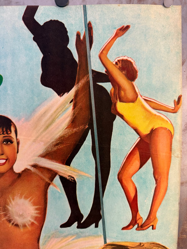 ZOUZOU (1934) / “Amber Dancer” (琥珀の舞姫) — Japanese B2 (c. 51 × 73 cm), 1949 Toho / Towa Shōji Re‑Release — Josephine Baker & Jean Gabin