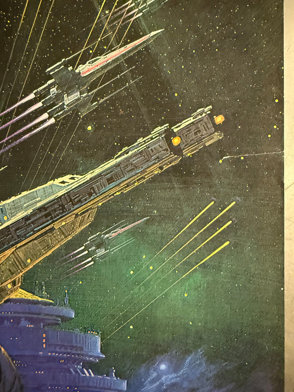 “Star Wars: Episode V – The Empire Strikes Back” (スター・ウォーズ 帝国の逆襲), Original Japanese First-Release Movie Poster 1980, B2 Size (51 × 73 cm) E90