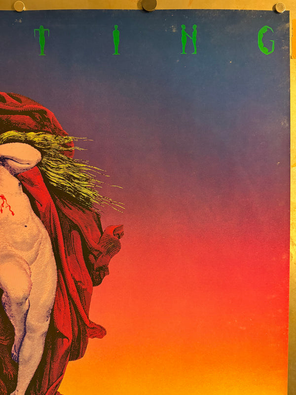 “TADANORI YOKOO – Greeting”, Japanese Contemporary Art / Psychedelic Poster, Original Offset Lithograph 1972, Hand Signed, Ultra Rare, B1 Size (c.73 × 103 cm)