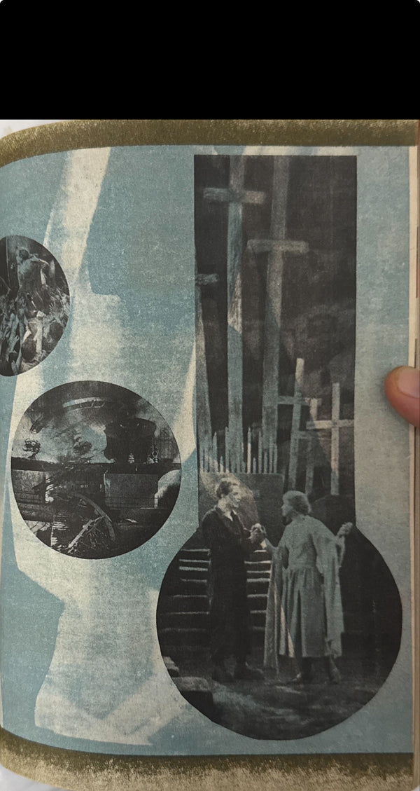 Fritz Lang — “METROPOLIS” (メトロポリス) Ultra‑rare original Japanese pre‑war film‑press issue with bound‑in card‑stock Metropolis advertising pamphlet (Robot Maria cover + full double‑page Art‑Deco spread; reads right‑to‑left)