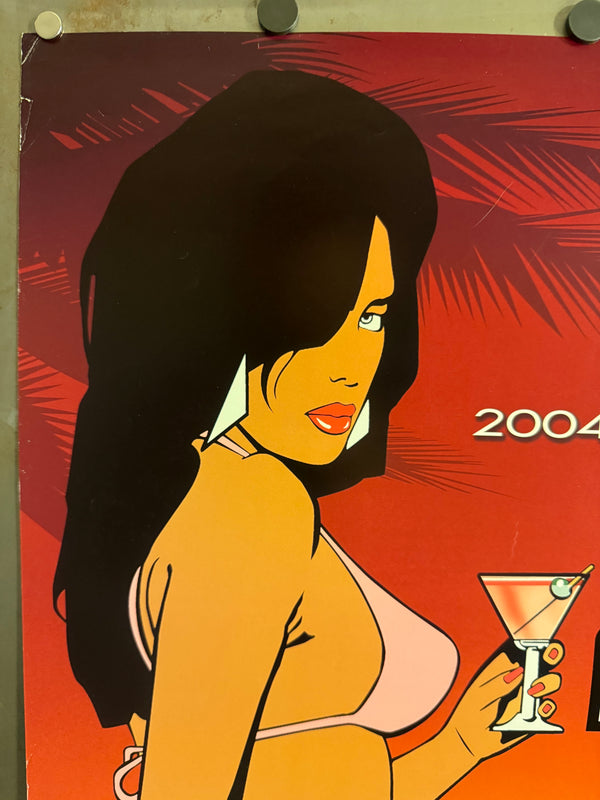 "Grand Theft Auto: Vice City", Original Release Japanese CAPCOM / PlayStation 2 / PC Promotional Poster 2004, Ultra Rare, B2 Size (c.51.5 × 72.8 cm) P229