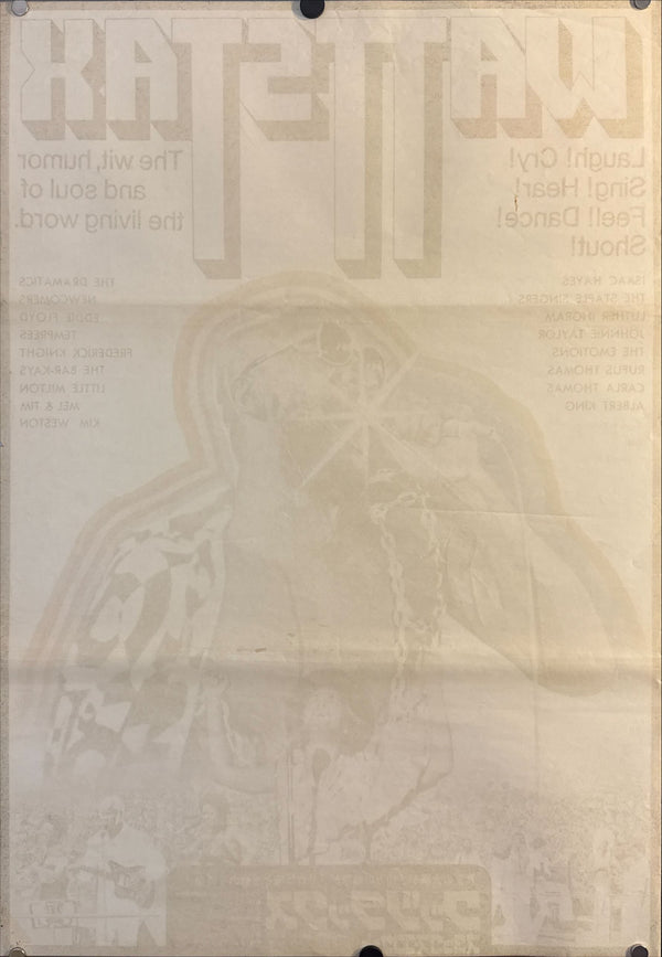 “Wattstax” (ワッツタックス), Original Japanese B2 Poster 1973, B2 Size (51 × 73 cm) O623