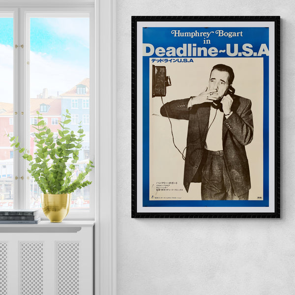 "Deadline – U.S.A.", Original Re-Release Japanese Movie Poster 1984, B2 Size (51 x 73cm)