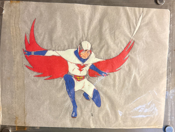 "Gatchaman" / Ken the Eagle, Original Japanese Animation Cel-ga c. late 1970s, 26.5 × 19 cm