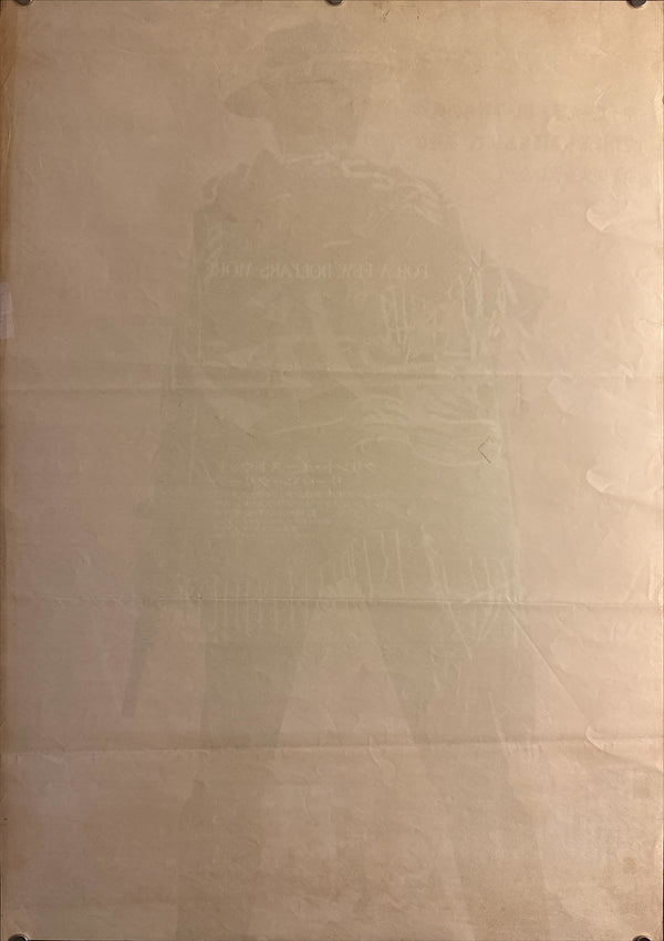 “For a Few Dollars More” (夕陽のガンマン), Original Re-Release Japanese Movie Poster 1972, B2 Size (51 × 73 cm) ZA298
