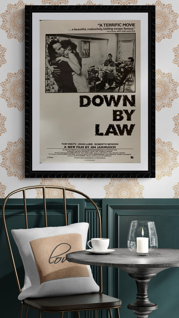 "Down by Law", Original Video Release Japanese Movie Poster 1986, B2 Size (51 x 73cm) B82