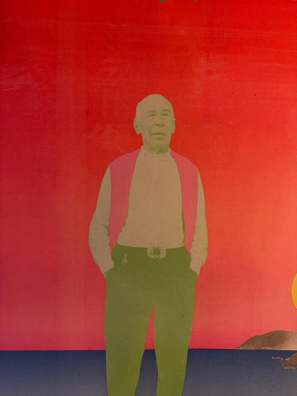 "HENRY MILLER PAINTING EXHIBITION", Japanese Contemporary Art Poster, Original Offset 1968, Ultra Rare, Size (c.75 × 104 cm)