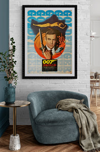 "Goldfinger", Japanese James Bond Movie Poster, Original Re-Release 1971, B2 Size (51 x 73cm) C48