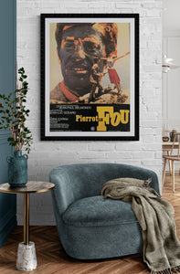 "Pierrot Le Fou", Original Re-Release Japanese Movie Poster 1990`s, B2 Size (51 cm x73 cm) C139