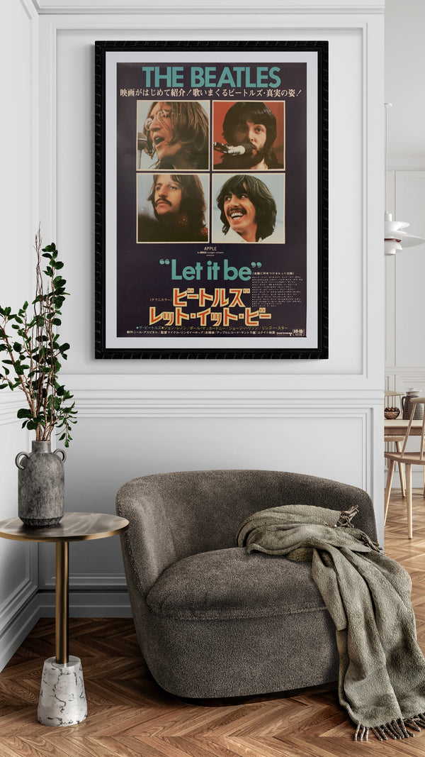"The Beatles: Let It Be", Original Release Japanese Movie Poster 1970, B2 Size (51 x 73cm) D209