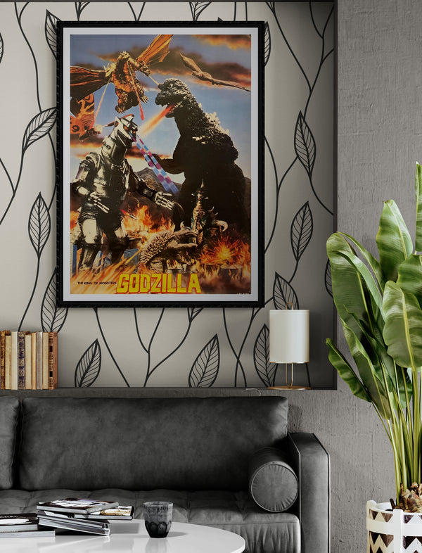 "Godzilla King of the Monsters", Original Release Japanese Movie Poster 1970`s, Size (60 x 83cm) G54