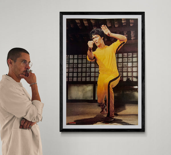 “Game of Death” / 「死亡遊戯」, Original Japanese Commercial Promotional Poster 1978, Bruce Lee, Rare A1 Size (59 × 84 cm) I348