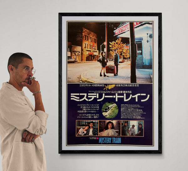 “Mystery Train” (ミステリー・トレイン), Original First-Release Japanese Movie Poster 1989, Rare B1 Size (72.8 × 103 cm) GA21