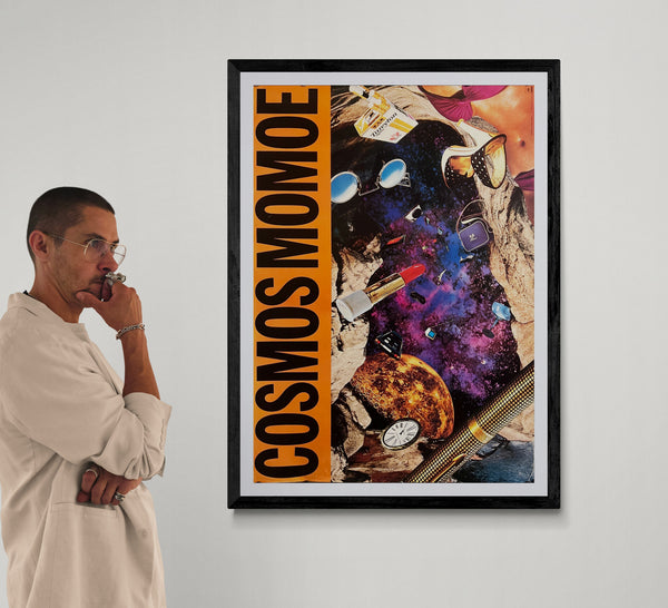 "TADANORI YOKOO - Cosmos Momoe 宇宙百恵", Original Japanese CBS/Sony “Not For Sale” Promotional Poster 1978, Design by Tadanori Yokoo, A1 Size (59.6 × 84.0 cm) ZA748