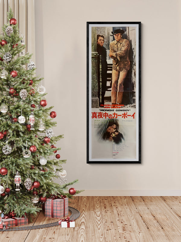 “Midnight Cowboy”, Original Release Japanese Movie Poster 1969, Very Rare, STB Tatekan Size (approx. 51 × 146 cm) ZA585