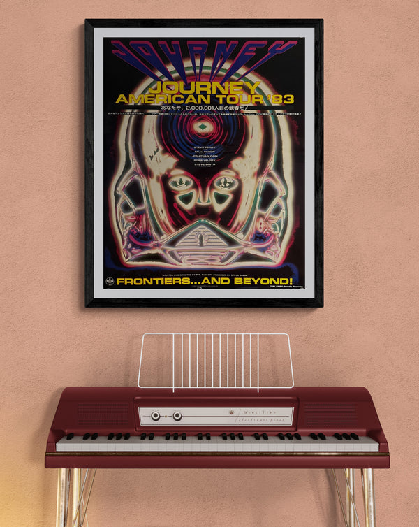 “Journey: American Tour ’83 — FRONTIERS… AND BEYOND!”, Original Japanese Theatrical Poster 1983, Ultra Rare, Size (51 × 65 cm) O475