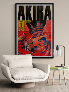 "AKIRA Vol. 1", Original Vintage Promotional Poster (Kodansha, Late 1980s), Ultra Rare, B1 Size (c.73 x 103cm)