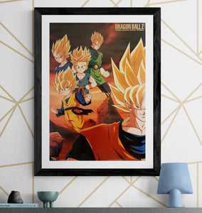 "Dragon Ball Z -Gokou Gohan Goten Trunks ", Original Release Japanese Promotional Poster 1990`s, B2 Size (51 x 73cm) G211