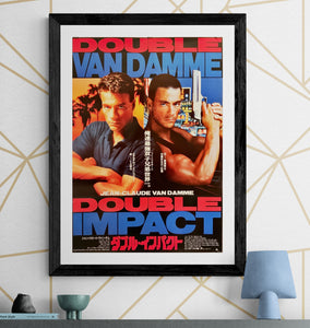 "Double Impact", Original Release Japanese Movie Poster 1991, B2 Size (51 x 73cm) H232