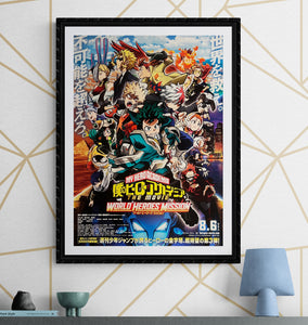 "My Hero Academia: World Heroes' Mission", Original Release Japanese Movie Poster 2021, B2 Size (51 cm x 73 cm) H185