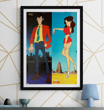 Load image into Gallery viewer, &quot;Lupin III: The Legend of the Gold of Babylon&quot;, Original Release Japanese Movie Poster 1985, B2 Size (51 x 73cm) K84
